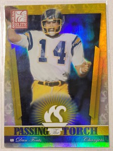 2002 Donruss Elite Passing the Torch Dan Fouts Drew Brees /400 PT-19
