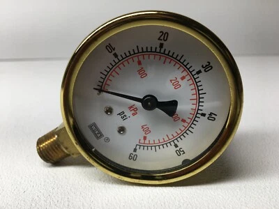 ¡Nuevo! (Lote de 7) Wika Tipo 111.10 60 PSI Talla 2.5" (#5391) Foto 1 de 4