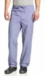 Dickies Medical Scrubs Bottom Pants Ceil Blue Drawstring Flare 3 Pocket Small - Picture 1 of 2