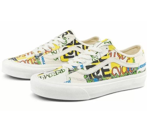 Vans Uomo Oldol Sko Ecoory Theory Conicoo 'Bianc Giall N rezzo Prezzoliato c £5