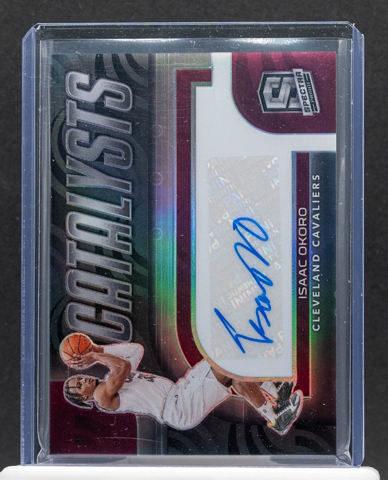 ISAAC OKORO 2022 Panini Spectra Silver Prizm Catalysts Auto 88/99