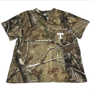 Mens Scrub Shirt Dudz Sz Medium Realtree AP Camo Camouflage Tennessee Vols - Picture 1 of 8