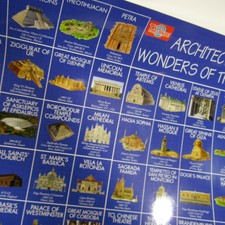 Architectural Wonders Laminated Poster 24" x 35" NEW Architect Building Design 