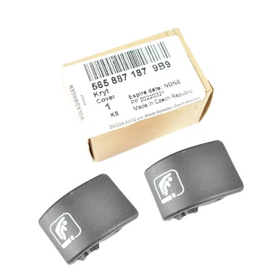 ŠKODA KODIAQ Asiento Infantil ISOFIX 2X Original Ranura Borde Tapa 5658871879B9 Foto 1 de 4