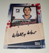 Wally Weir 2011-12 In the Game Enforcers Autographs Signature