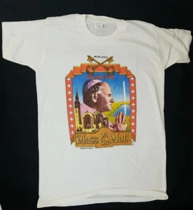 RARE Vintage 1979 Pope John Paul II Mass On The Mall T-shirt Youth Large (14-16) - Picture 1 of 6
