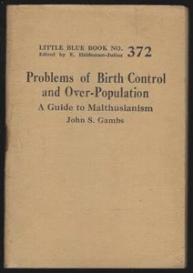 Problems of Birth Control Over Population John Gambs Little Blue Book #372 - Picture 1 of 1