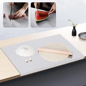 Stainless Steel Cutting Chopping Boards Large Pastry Board Counter with Lip Top - Picture 1 of 19