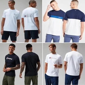 Berghaus Mens Mens T Shirt Organic Cotton Graphic Logo Short Sleeve Crew Tee - Picture 1 of 27