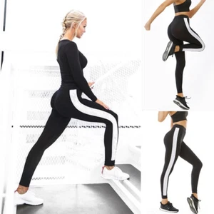 High Waist Gym Leggings Fitness Sports Running Yoga Stretchy Pants for Women - Picture 1 of 10