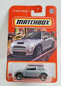 Matchbox 2021 MBX Metro 73/100 '03 Mini Cooper S Metalflake Gray - Picture 1 of 3