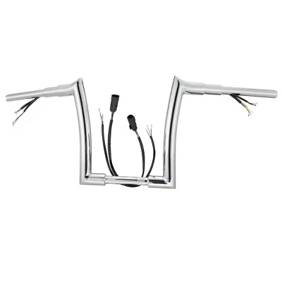 Abrazadera de manillar precableada de 12" de 1" para Sportster Softail Dyna Road King 2007-2013 Foto 1 de 4