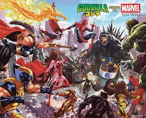 GODZILLA DESTROYS THE MARVEL UNIVERSE #1 WRAP (PRESALE 7/16/25) - Picture 1 of 1