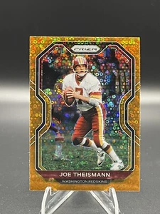 2020 Panini Prizm Prizm No Huddle Joe Theismann #185 Orange Disco Washington - Picture 1 of 2