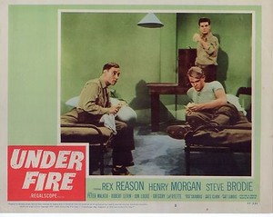 Rex Reason Steve Brodie Under Fire Original 11x14" Lobby Card LC307