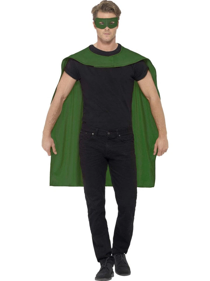 Hombres Damas Capas de Superhéroe Halloween Vestido Elegante Accesorio y Máscara Foto 1 de 1