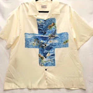 Kapital Kamehameha Cross Rayon Aloha Shirt Herren 3 L Made in Japan Gr. Large - Bild 1 von 15