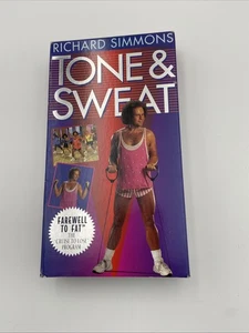 Richard Simmons TONE & SWEAT VHS Tape Workout Brand New Sealed  - Picture 1 of 5