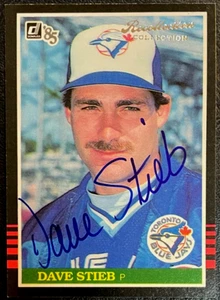1985 Donruss #193 Recollection Collection Dave Stieb Autograph #10/19! Blue Jays - Picture 1 of 2