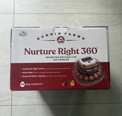 Huevos incubadora Harris Farms Nurture Right 360 pollo, pato, codorniz escotilla Foto 1 de 2