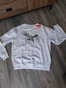 Off White Virgil Abloh White Eagle sweatshirt size medium over sized genuine - Picture 1 of 8
