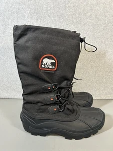 Sorel Glacier XT Men's Insulated Lined Waterproof Winter Boots Black Mens SZ 12 - Picture 1 of 12