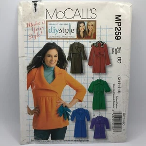 McCalls MP259 Misses Sz 12-18 Jacket Coat Unlined Sewing Pattern FF & UNCUT - Picture 1 of 5