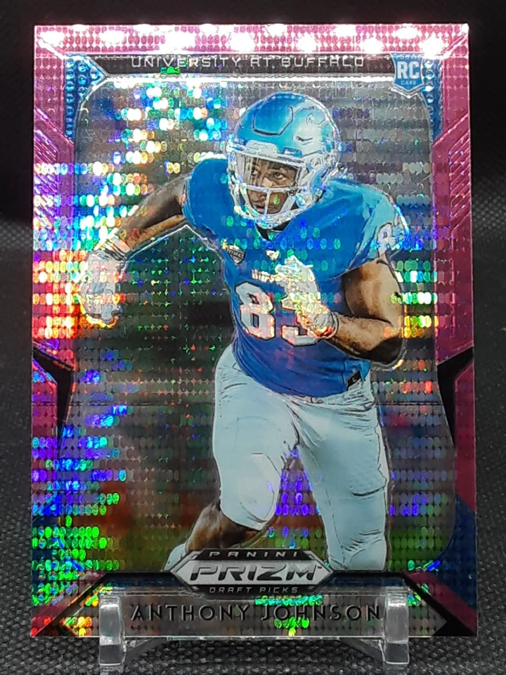 ANTHONY JOHNSON 2019 PRIZM DRAFT PINK PULSAR PRIZM RC STEELERS BUFFALO BULLS S6 - Image 1 of 1
