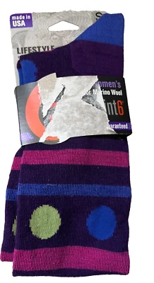 Calcetín Point 6 Lifestyle sobre la pantorrilla que absorbe la humedad mezcla de lana merino para mujer pequeño Foto 1 de 4