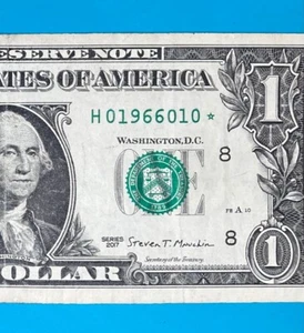 1966 October : H 01966010 * YEAR / MONTH $1 Dollar Bill - Picture 1 of 3