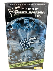 WWF WWE The Best of WrestleMania I-XV VHS PPV Mail Away Exclusive Wrestling - Picture 1 of 12