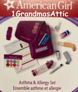  American Girl Asthma & Allergy Kit NIB Inhaler Epi Pen Med Bracelet - Picture 1 of 5