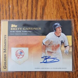 2012 Topps Golden Moments Autograph Brett Gardner #GMA-BG Yankees