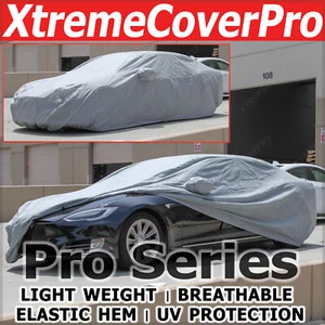 2020 2021 2022 TESLA MODEL S BREATHABLE CAR COVER W/MIRROR POCKET -GREY - Bild 1 von 10