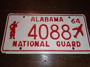 Targa Guardia Nazionale Alabama 1964 64 nuova mai montata militare - Foto 1 di 3