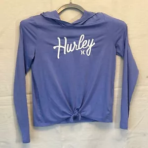 Pullover ligero de manga larga púrpura Hurley para mujer talla XL corbata con nudo - Imagen 1 de 7