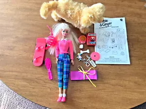 Barbie Puppe mit Ginger Dog (nicht funktionsfähig) & Zubehör um 1997 - Bild 1 von 2
