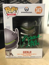 FUNKO POP GENJI OVERWATCH #347 BLIZZARD AUTHENTIC AUTOGRAPHED SIGNED GAKU SPACE