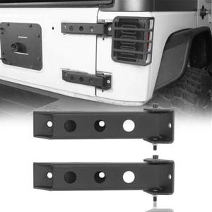 Fit for 2007-2018 Jeep Wrangler JK Pair Tailgate Black Steel Hinge Replacement - Picture 1 of 10