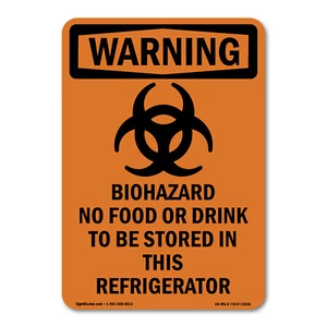 OSHA WARNING Sign - Biohazard With Symbol| �Made in the USA - Picture 1 of 5