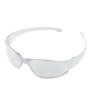 MCR Safety CK110 Wraparound Safety Glasses - Clr Plycrbnt Frm/Ctd Clr Lns New - Picture 1 of 3