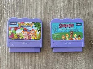 VTech VSmile 2 Learning Game Cartridges Lot Alphabet Park & Scooby Doo Funland - Picture 1 of 3
