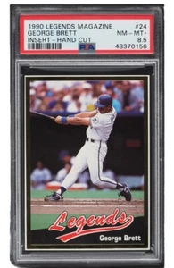 Inserto de revista Legends 1990 - George Brett #24 - PSA 8,5 casi nuevo/como nuevo - Imagen 1 de 4