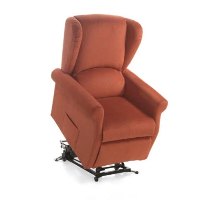 Poltrona relax alzapersona reclinazione combinata sfoderabile motori con ruote | - Immagine 1 di 4