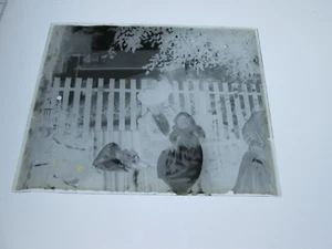 LATE 1800s or EARLY 1900s GLASS NEGATIVE,  WOMAN WITH BABY-5 - Picture 1 of 1