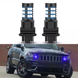 3157 LED Blue Daytime Running Light Bulb DRL for Jeep Grand Cherokee 2011-2013 - Picture 1 of 12