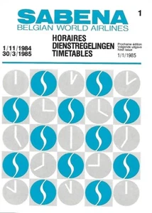 Horario de Aerolínea - Sabena Belgian World - 01/11/84 - S - Imagen 1 de 1