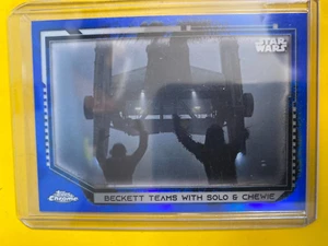 DA7838 2021 Star Wars cromo heredado azul refractor #65 equipos Beckett #21/99 - Imagen 1 de 2