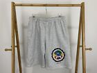 VTG University of African Americans Crest Striped 50/50 Casual Shorts XXL USA