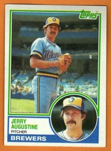 JERRY AUGUSTINE(MILWAUKEE BREWERS)1983 TOPPS BASEBALL CARD - Picture 1 of 1